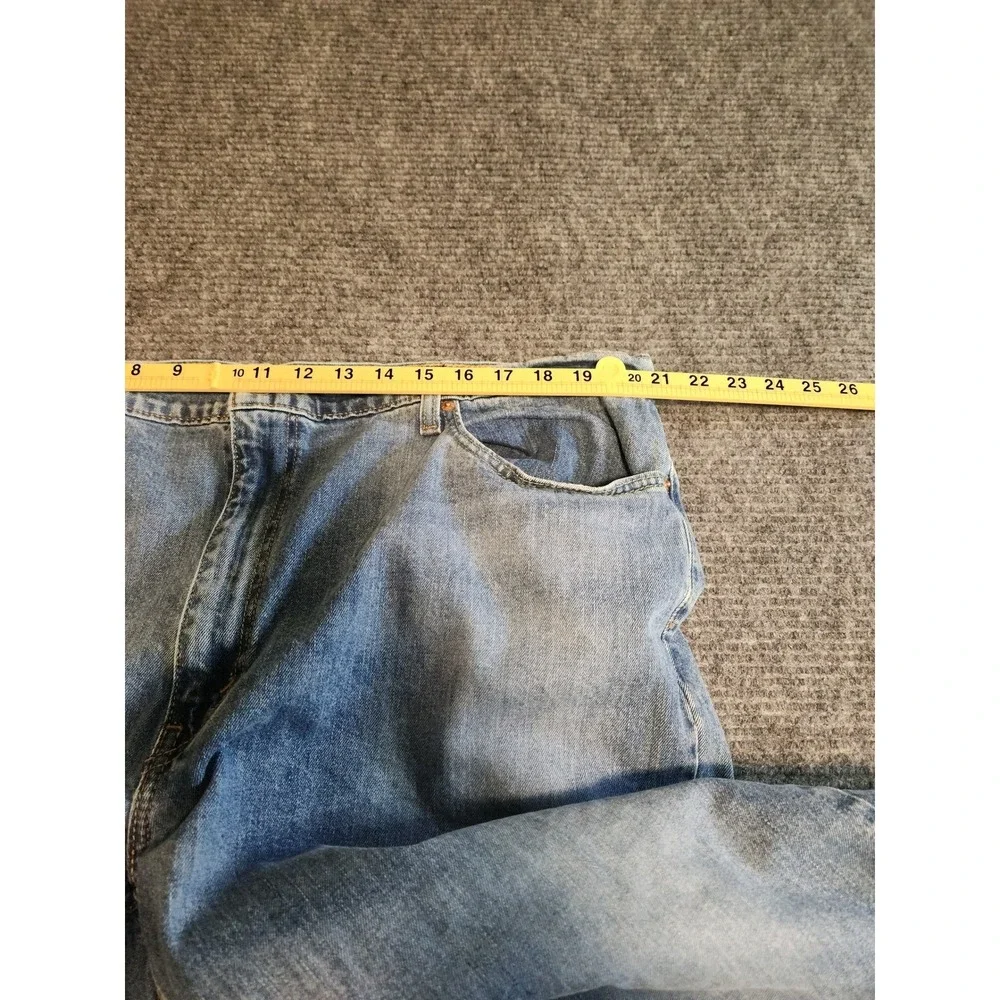 Levis 559 Relaxed Straight Jeans Mens 42x30 Light Wash Blue Denim Pants